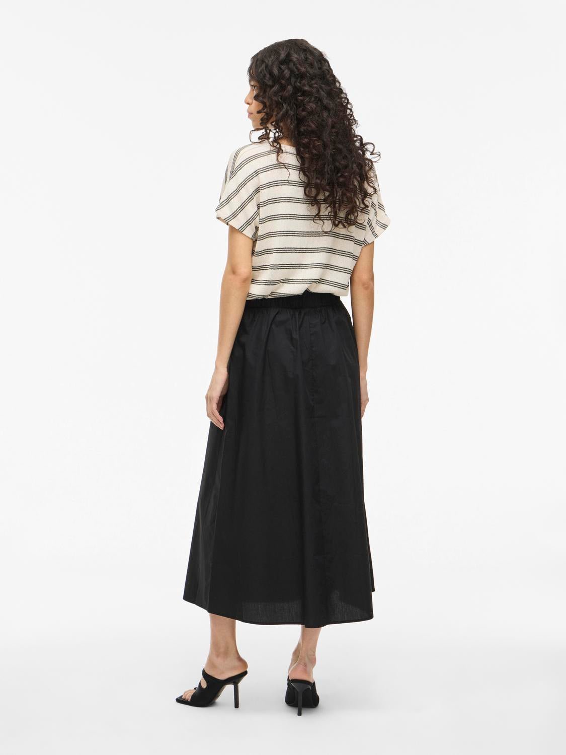 VISOPHIE Long Skirt - Black Beauty - VERO MODA & VILA Bergvik